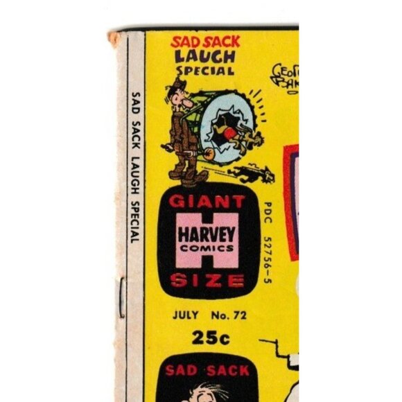 Giant Size Harvey Comics Sad Sack Laugh Special July #72 - Vintage Comic Book - Picture 6 of 10